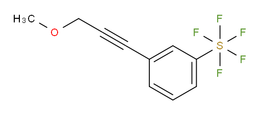 3-(3-methoxyprop-1-yn-1-yl)(pentafluoromercapto)benzene
