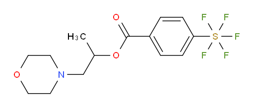 1-morpholinopropan-2-yl 4-(pentafluoromercapto)benzoate