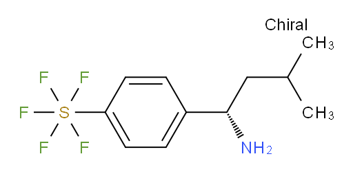 [4-[(1S)-1-Amino-3-methylbutyl]phenyl]sulfur pentafluoride
