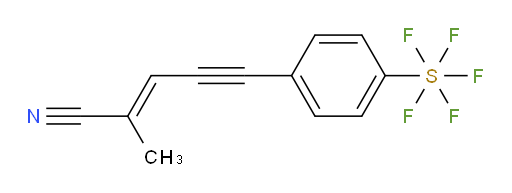 [4-(4-Cyano-3-penten-1-yn-1-yl)phenyl]sulfur pentafluoride