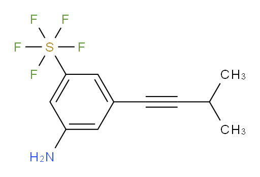 [3-(3-methyl-1-butyn-1-yl)benzenamine]sulfur pentafluoride