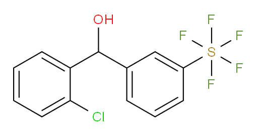 (2-chlorophenyl)(3-(pentafluoromercapto)phenyl)methanol
