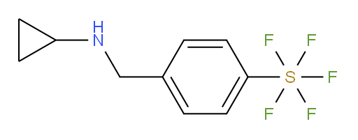 4-((cyclopropylamino)methyl)(pentafluoromercapto)benzene