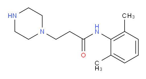 N-(2,6-dimethylphenyl)-3-(piperazin-1-yl)propanamide