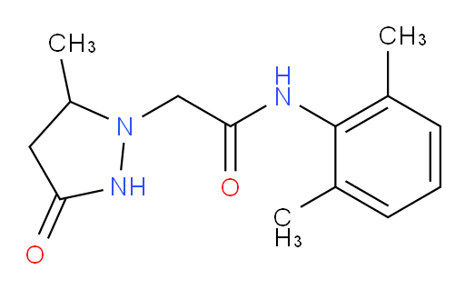 N-(2,6-dimethylphenyl)-2-(5-methyl-3-oxopyrazolidin-1-yl)acetamide