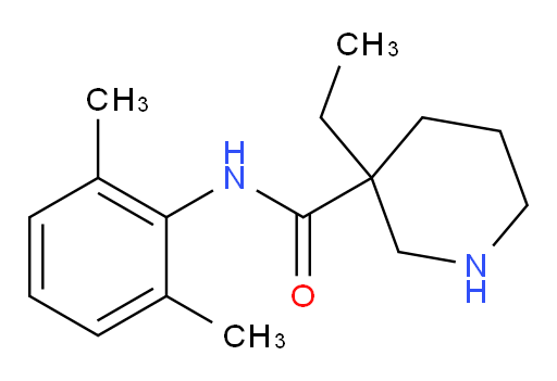 N-(2,6-dimethylphenyl)-3-ethylpiperidine-3-carboxamide