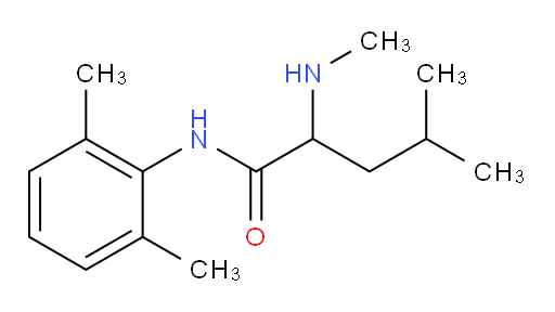 N-(2,6-dimethylphenyl)-4-methyl-2-(methylamino)pentanamide