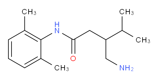 3-(aminomethyl)-N-(2,6-dimethylphenyl)-4-methylpentanamide