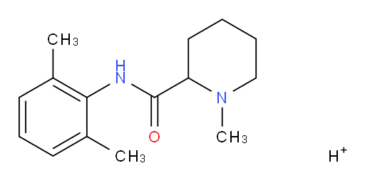 N-(2,6-dimethylphenyl)-1-methylpiperidine-2-carboxamide, hydrogen salt