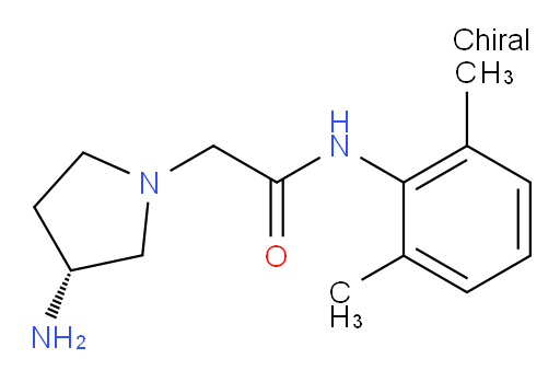 (R)-2-(3-aminopyrrolidin-1-yl)-N-(2,6-dimethylphenyl)acetamide
