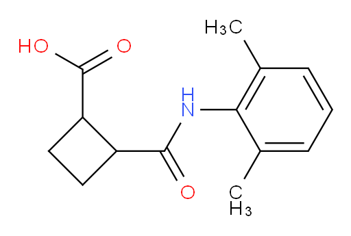 2-((2,6-dimethylphenyl)carbamoyl)cyclobutanecarboxylic acid
