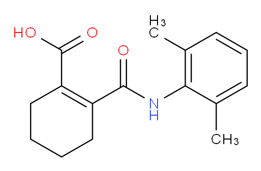 2-((2,6-dimethylphenyl)carbamoyl)cyclohex-1-enecarboxylic acid
