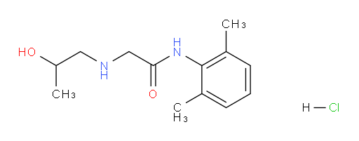N-(2,6-dimethylphenyl)-2-((2-hydroxypropyl)amino)acetamide hydrochloride