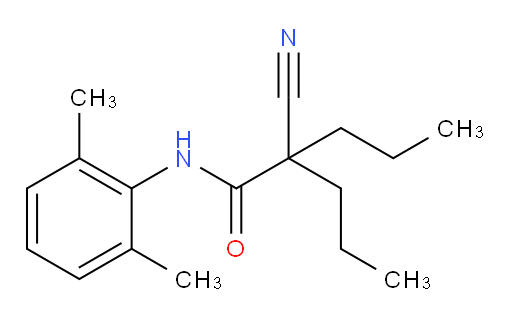 2-cyano-N-(2,6-dimethylphenyl)-2-propylpentanamide
