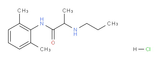N-(2,6-dimethylphenyl)-2-(propylamino)propanamide hydrochloride