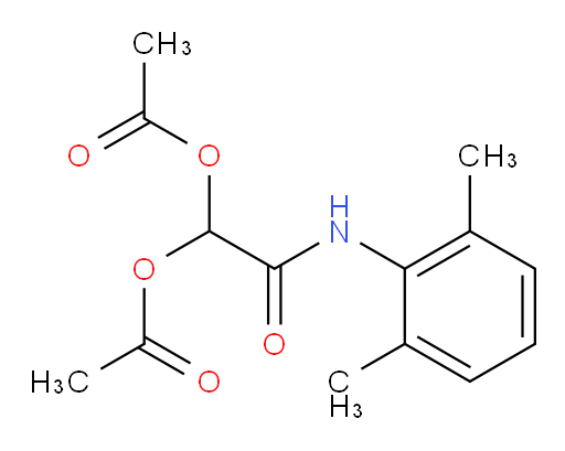 2-((2,6-dimethylphenyl)amino)-2-oxoethane-1,1-diyl diacetate