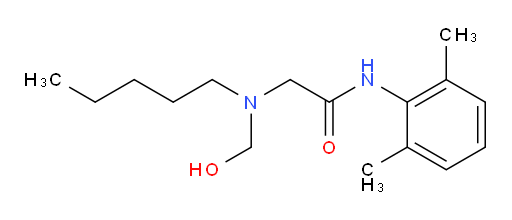 N-(2,6-dimethylphenyl)-2-((hydroxymethyl)(pentyl)amino)acetamide