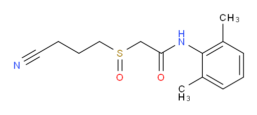 2-((3-cyanopropyl)sulfinyl)-N-(2,6-dimethylphenyl)acetamide