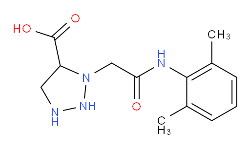 3-(2-((2,6-dimethylphenyl)amino)-2-oxoethyl)-1,2,3-triazolidine-4-carboxylic acid