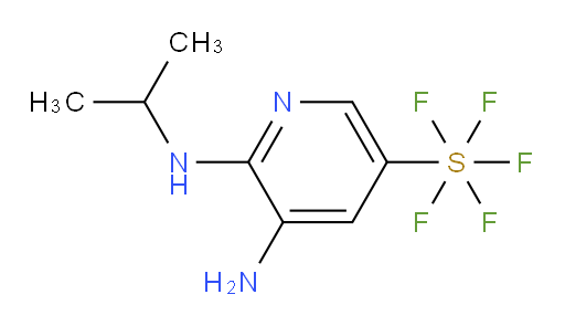 5-amino-6-(isopropylamino)pyridine-3-ylsulfur pentafluoride