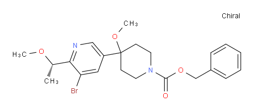 (S)-benzyl 4-(5-bromo-6-(1-methoxyethyl)pyridin-3-yl)-4-methoxypiperidine-1-carboxylate