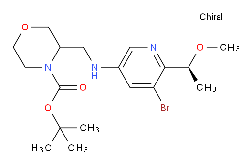 tert-butyl 3-(((5-bromo-6-((S)-1-methoxyethyl)pyridin-3-yl)amino)methyl)morpholine-4-carboxylate