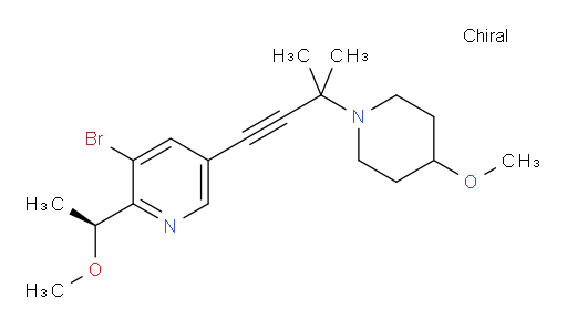 (S)-3-bromo-2-(1-methoxyethyl)-5-(3-(4-methoxypiperidin-1-yl)-3-methylbut-1-yn-1-yl)pyridine