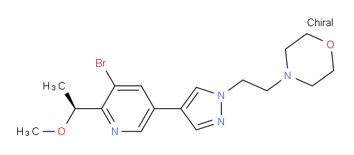 (S)-4-(2-(4-(5-bromo-6-(1-methoxyethyl)pyridin-3-yl)-1H-pyrazol-1-yl)ethyl)morpholine