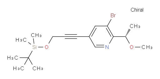 (S)-3-bromo-5-(3-((tert-butyldimethylsilyl)oxy)prop-1-yn-1-yl)-2-(1-methoxyethyl)pyridine