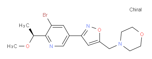(S)-4-((3-(5-bromo-6-(1-methoxyethyl)pyridin-3-yl)isoxazol-5-yl)methyl)morpholine
