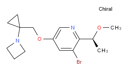 (S)-5-((1-(azetidin-1-yl)cyclopropyl)methoxy)-3-bromo-2-(1-methoxyethyl)pyridine