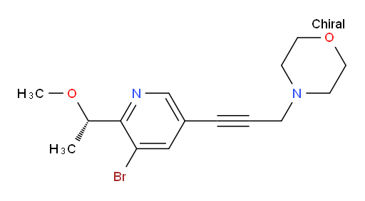 (S)-4-(3-(5-bromo-6-(1-methoxyethyl)pyridin-3-yl)prop-2-yn-1-yl)morpholine