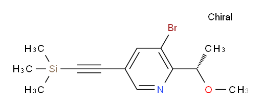 (S)-3-bromo-2-(1-methoxyethyl)-5-((trimethylsilyl)ethynyl)pyridine