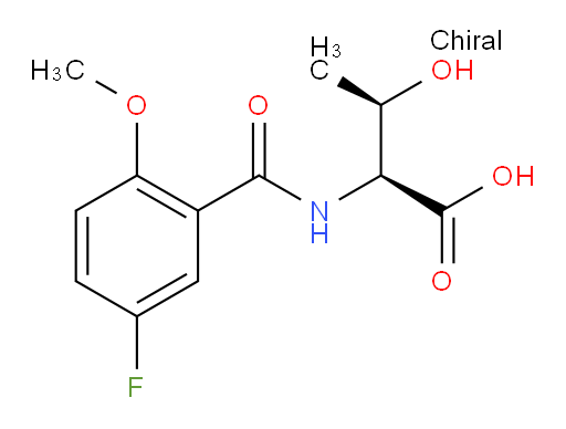 (2S,3R)-2-(5-fluoro-2-methoxybenzamido)-3-hydroxybutanoic acid