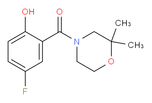 (2,2-dimethylmorpholino)(5-fluoro-2-hydroxyphenyl)methanone