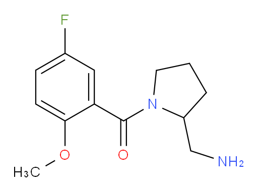 (2-(aminomethyl)pyrrolidin-1-yl)(5-fluoro-2-methoxyphenyl)methanone
