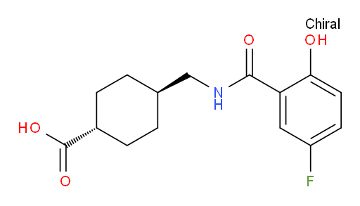 (1r,4r)-4-((5-fluoro-2-hydroxybenzamido)methyl)cyclohexanecarboxylic acid