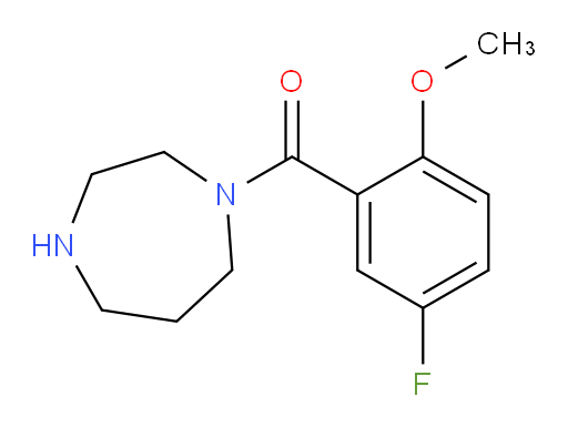 (1,4-diazepan-1-yl)(5-fluoro-2-methoxyphenyl)methanone