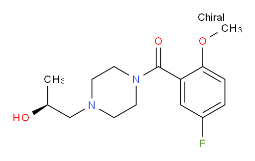 (S)-(5-fluoro-2-methoxyphenyl)(4-(2-hydroxypropyl)piperazin-1-yl)methanone