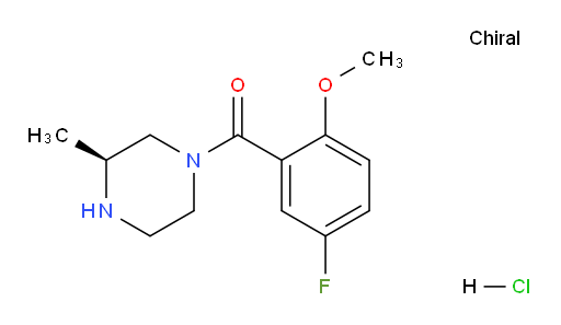 (S)-(5-fluoro-2-methoxyphenyl)(3-methylpiperazin-1-yl)methanone hydrochloride