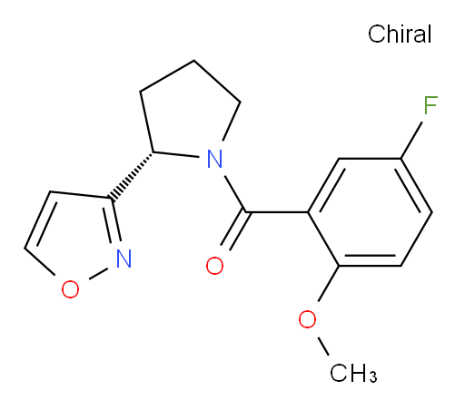(S)-(5-fluoro-2-methoxyphenyl)(2-(isoxazol-3-yl)pyrrolidin-1-yl)methanone