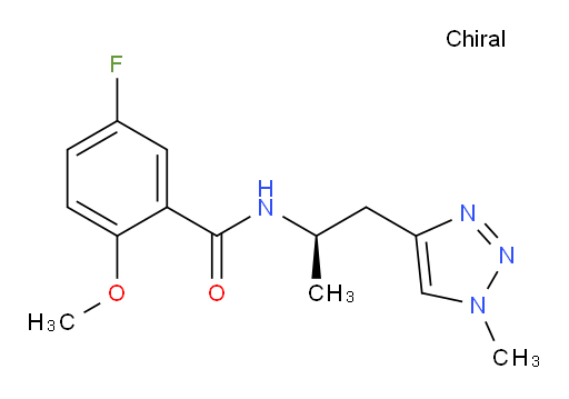 (R)-5-fluoro-2-methoxy-N-(1-(1-methyl-1H-1,2,3-triazol-4-yl)propan-2-yl)benzamide