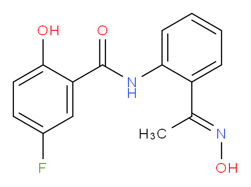 (E)-5-fluoro-2-hydroxy-N-(2-(1-(hydroxyimino)ethyl)phenyl)benzamide