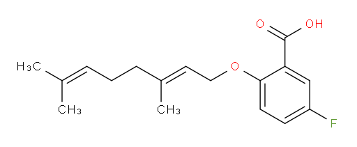 (E)-2-((3,7-dimethylocta-2,6-dien-1-yl)oxy)-5-fluorobenzoic acid