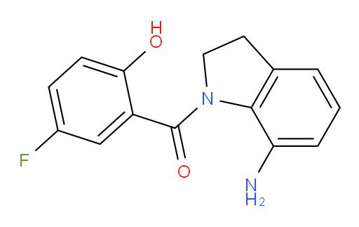 (7-aminoindolin-1-yl)(5-fluoro-2-hydroxyphenyl)methanone