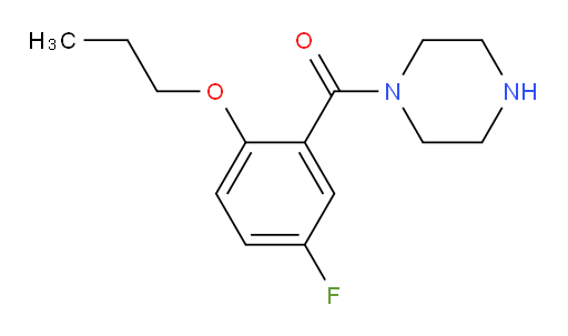 (5-fluoro-2-propoxyphenyl)(piperazin-1-yl)methanone