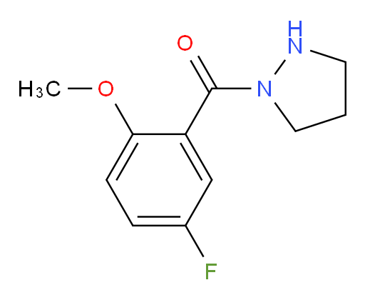 (5-fluoro-2-methoxyphenyl)(pyrazolidin-1-yl)methanone