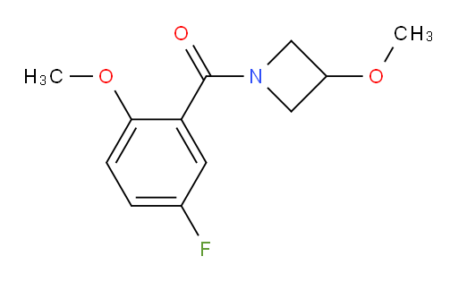 (5-fluoro-2-methoxyphenyl)(3-methoxyazetidin-1-yl)methanone