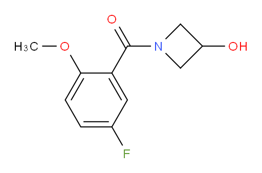 (5-fluoro-2-methoxyphenyl)(3-hydroxyazetidin-1-yl)methanone