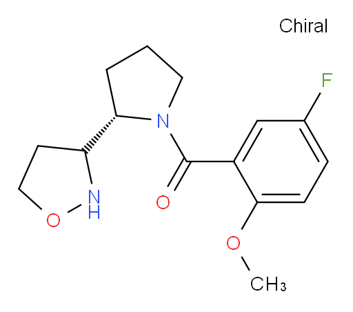 (5-fluoro-2-methoxyphenyl)((2S)-2-(isoxazolidin-3-yl)pyrrolidin-1-yl)methanone
